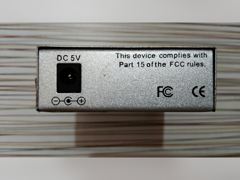 Fibre Media Converters (DBC, Binatone and techNXT), DBC converter, power input