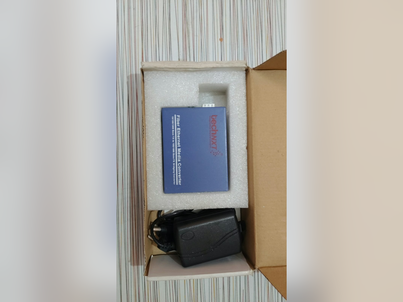 Fibre Media Converters (DBC, Binatone and techNXT), techNXT converter in box