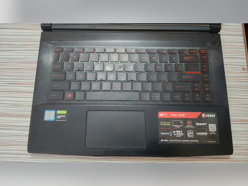 MSI GF63 Thin 9SC Laptop (MS-16R3), keyboard