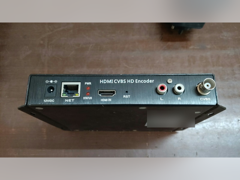 HDMI CVBS HD Encoder (Unbranded), HDMI in, network, audio and CVBS connectors